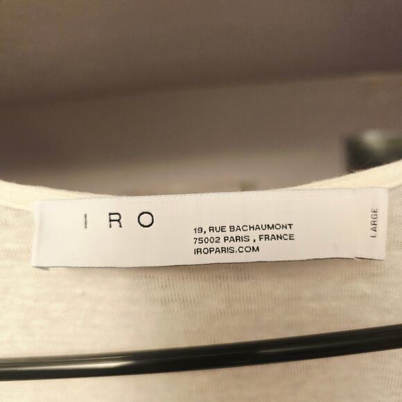 IRO Gidya Linen blend wrap dress size large - Picture 6 of 7